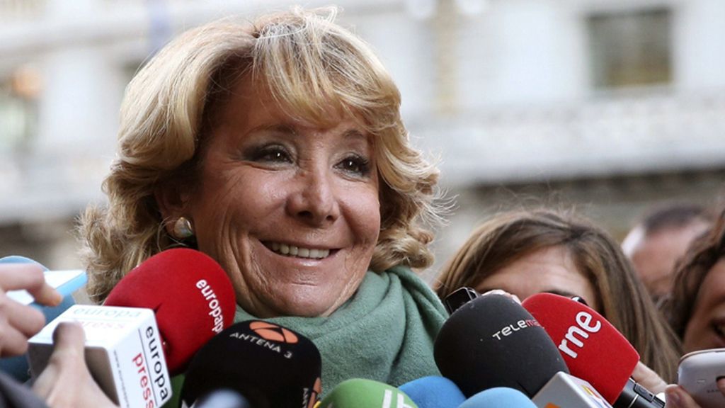 Esperanza Aguirre: "Ignacio González tiene todo mi apoyo para ser candidato"