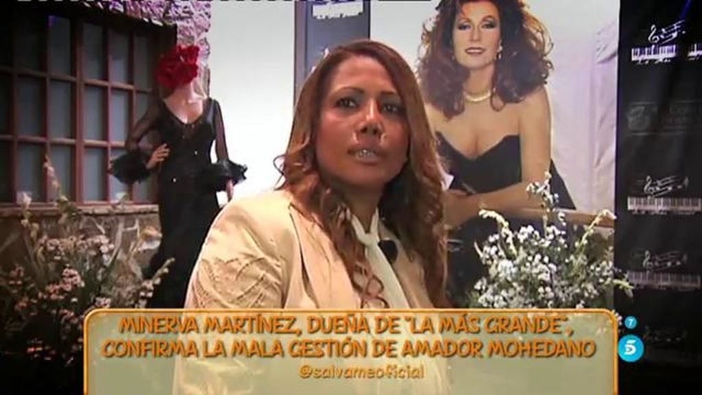 Minerva Martínez, dueña de ‘La más grande’: “La deuda de Amador es de aproximadamente 10.000 o 12.000€”