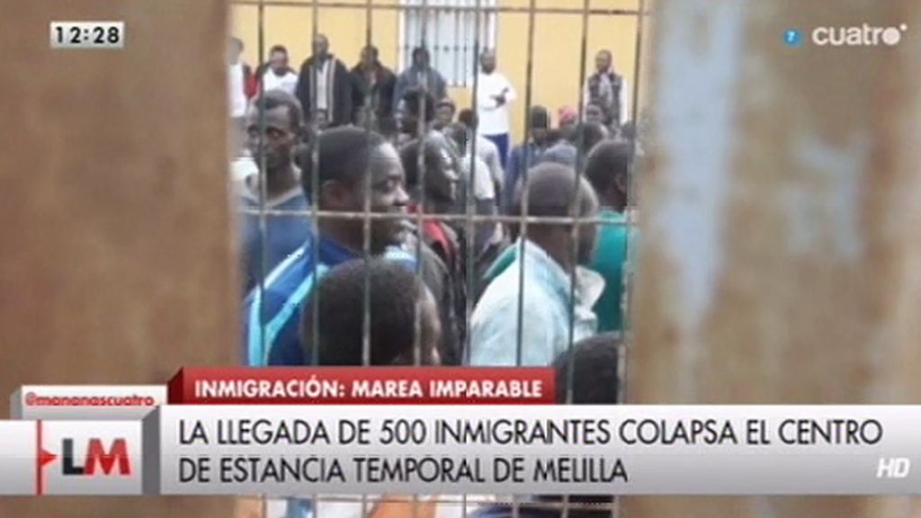 La llegada de 500 inmigrantes colapsa el centro de estancia temporal de Melilla