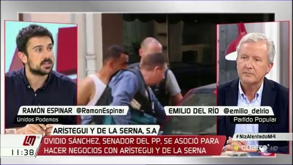 Espinar, a E. del Río: “No está bien llamar a la unidad de todos los partidos y polemizar después de las imágenes de un atentado”