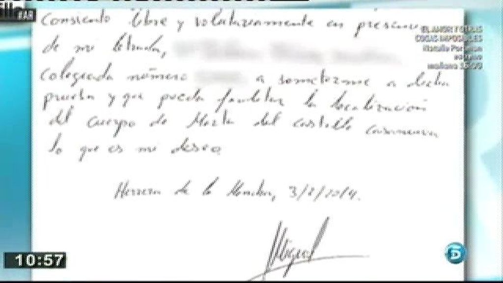 Miguel Carcaño, en una carta: "Mi deseo es que se localice el cuerpo de Marta"