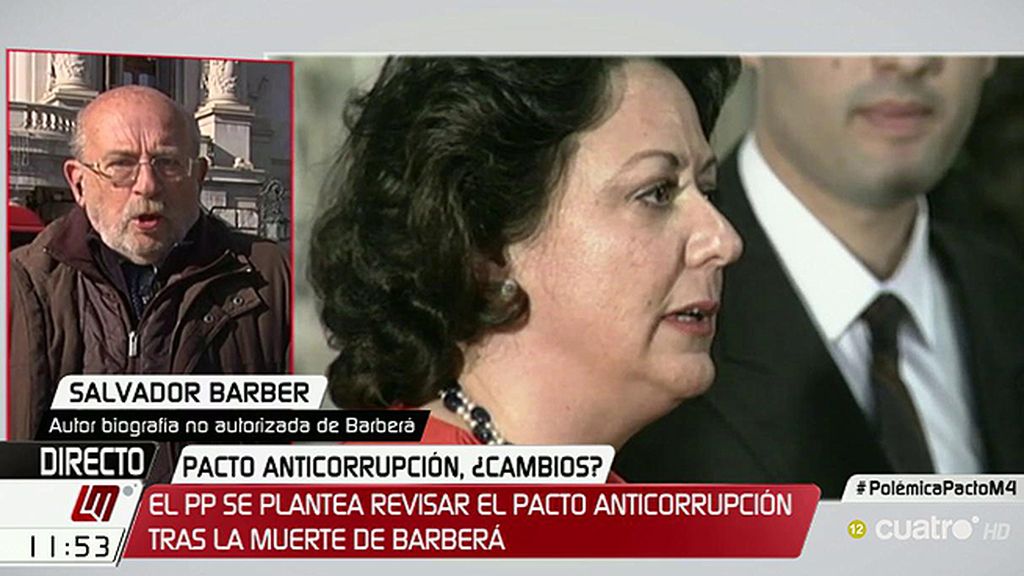 Salvador Barber: "Rita Barberá se sentía totalmente abandonada por su partido"