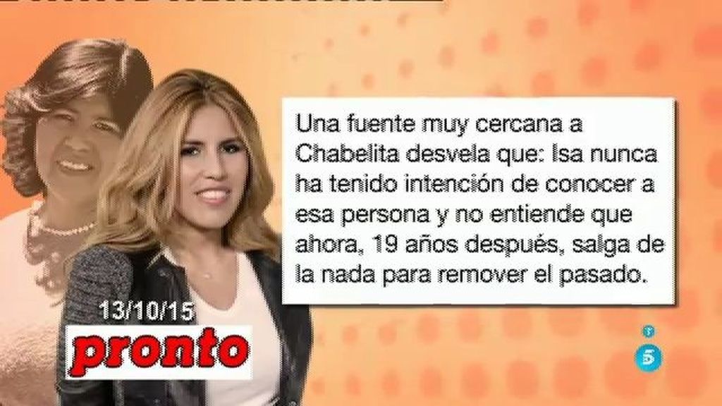 Roxana Luque intentó contactar con Chabelita hace tiempo, según 'Pronto'