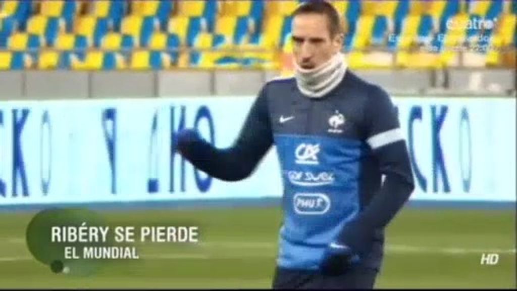Frank Ribéry se pierde el Mundial con la selección francesa