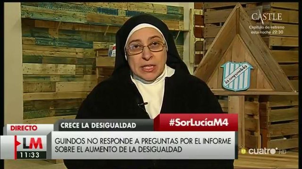 Sor Lucía: “Mariano Rajoy ha sembrado vientos y está cosechando tempestades”