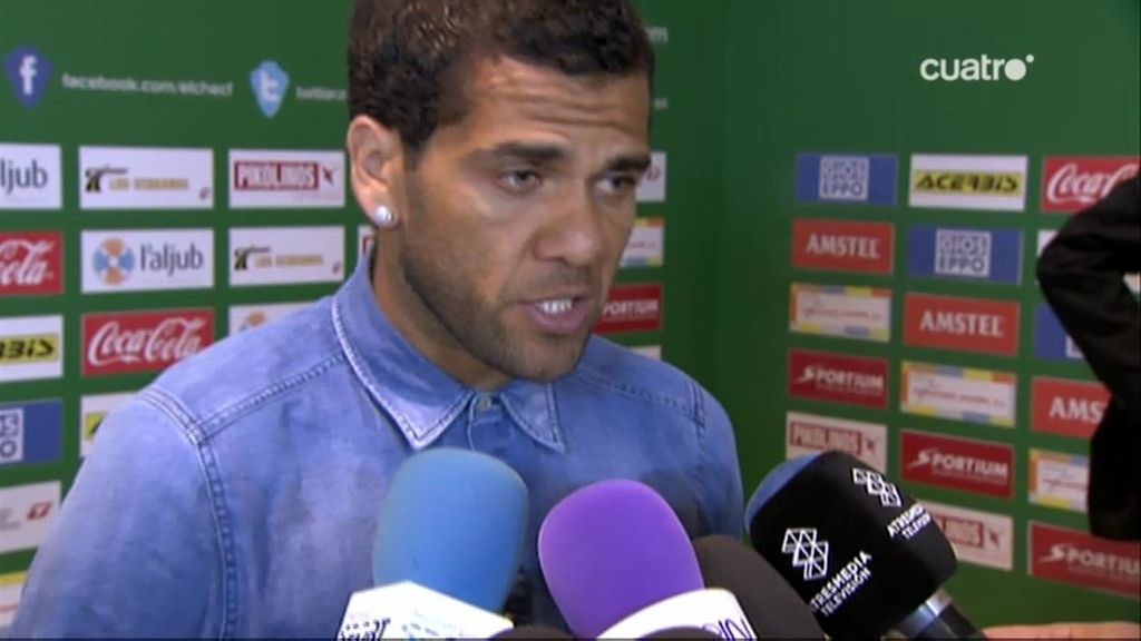 Dani Alves, ante la final del Camp Nou: "Ha llegado el momento de ganar al Atlético"