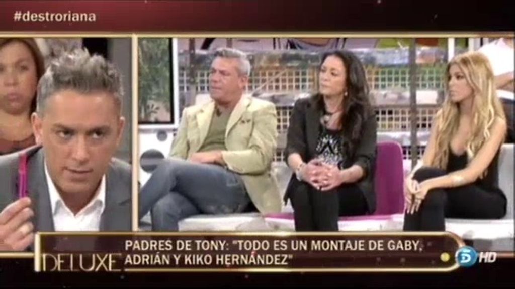 Los padres de Tony: "Todo es un montaje de Gaby, Adrián y Kiko Hernández"