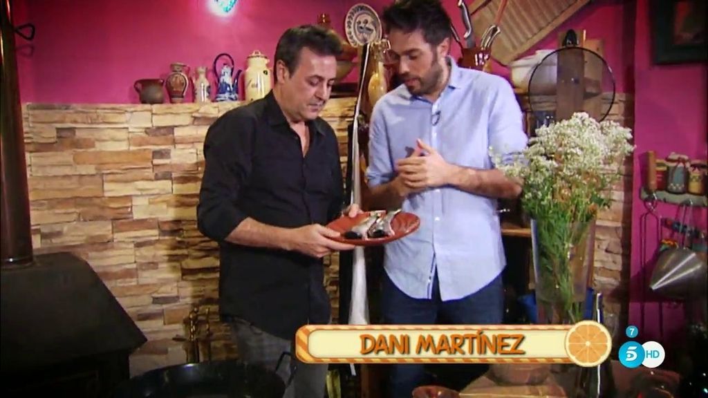 Dani Martínez cocina sopa de trucha con José Ribagorda