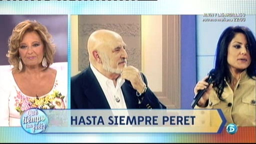 Mª Teresa Campos: "Querido Pedro Pubill, serás para nosotros amigo para siempre"