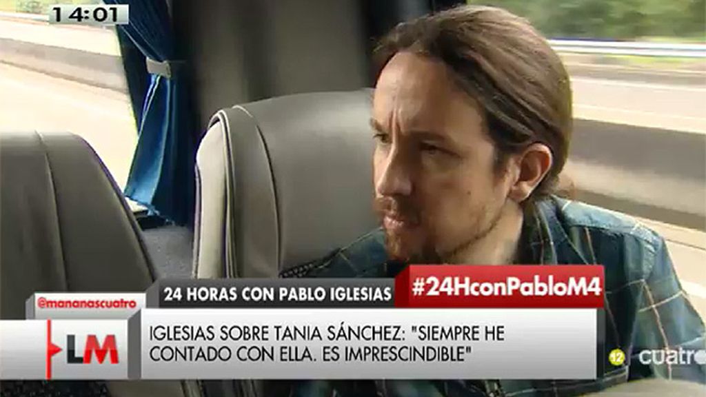 P. Iglesias: “Siempre he contado con Tania, sea con carnet o sin carnet de Podemos”