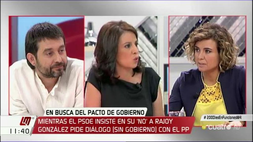 D. Montserrat, al PSOE: “Vais a enviar al país a terceras elecciones con este bloqueo”