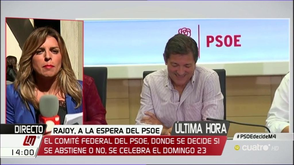 El PSOE decidirá si se abstiene a la investidura de Rajoy el próximo 23 de octubre
