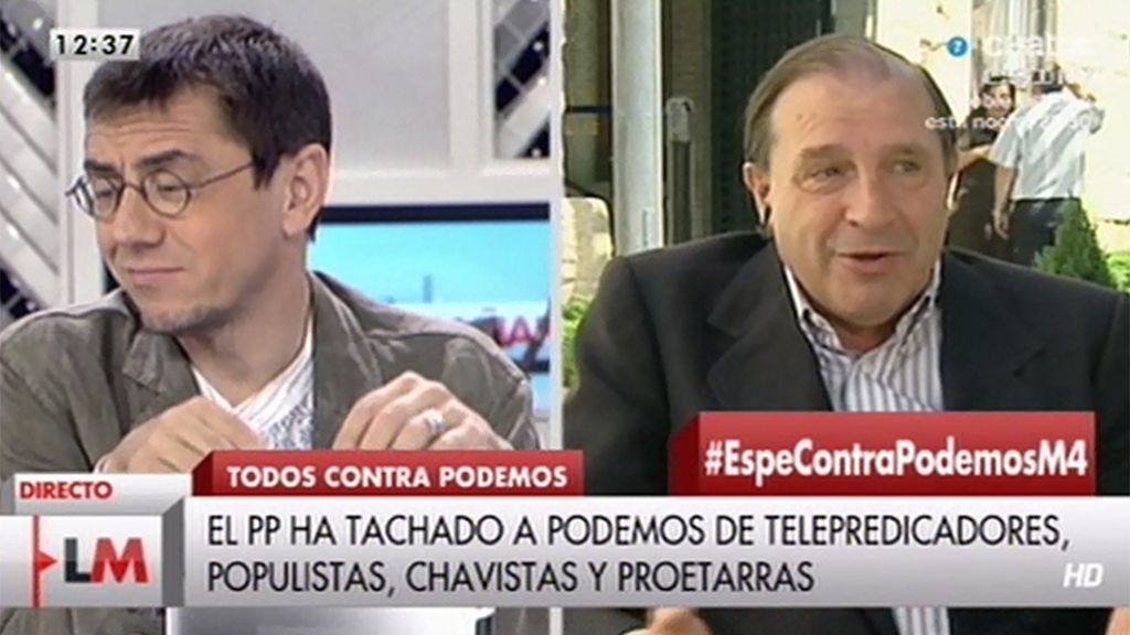 Martínez-Pujalde: "Para el PP, Podemos no es ninguna fuerza política que distorsione lo que nosotros tenemos que hacer"