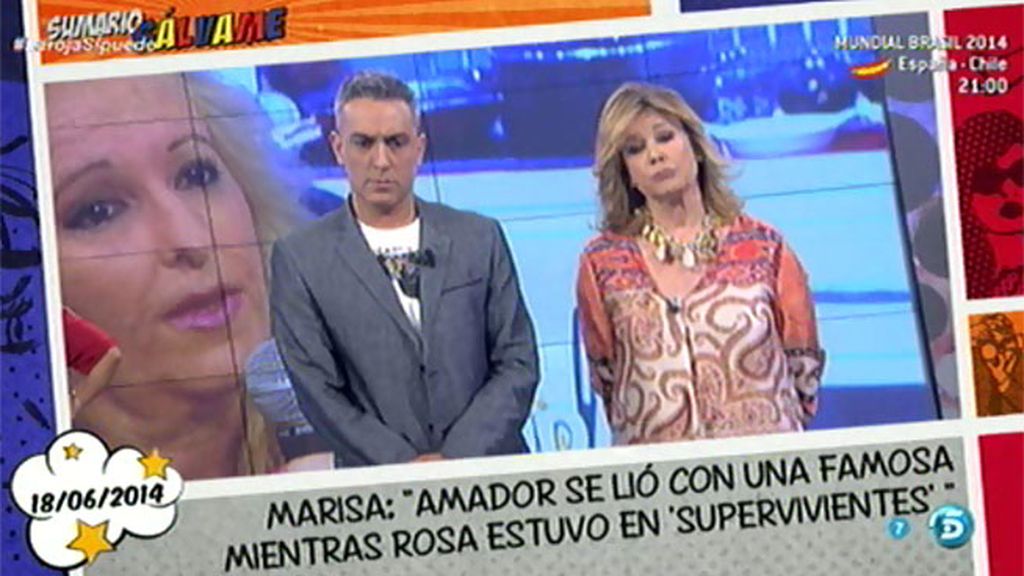 Marisa pide perdón a Ortega Cano y a su familia por haber hablado de Rocío Jurado
