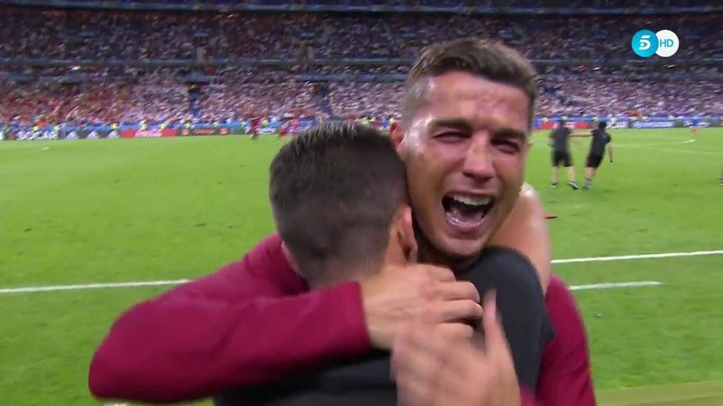 Cristiano se libera tras el pitido final: así fueron sus lágrimas al ser campeón