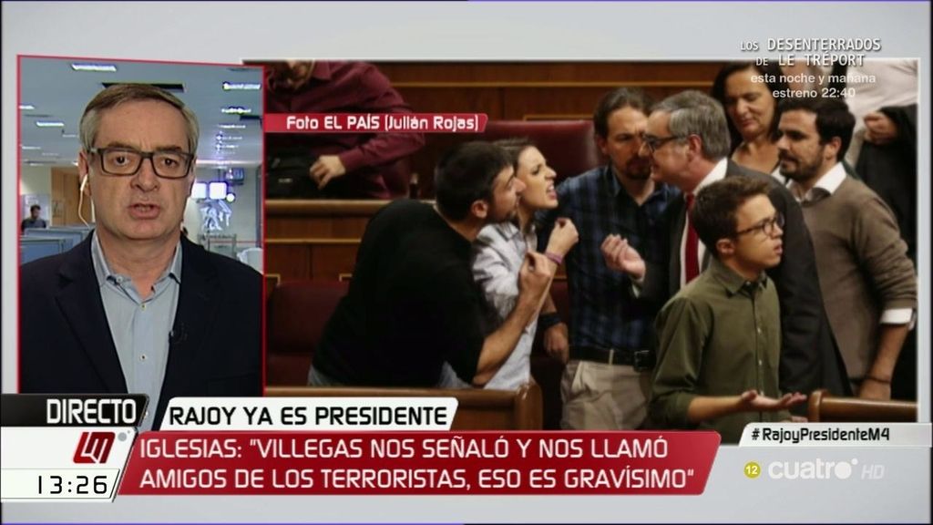 J.M. Villegas, sobre su encontronazo con Podemos: “No me retracté, fui a afearles una actitud que creo que es indigna”