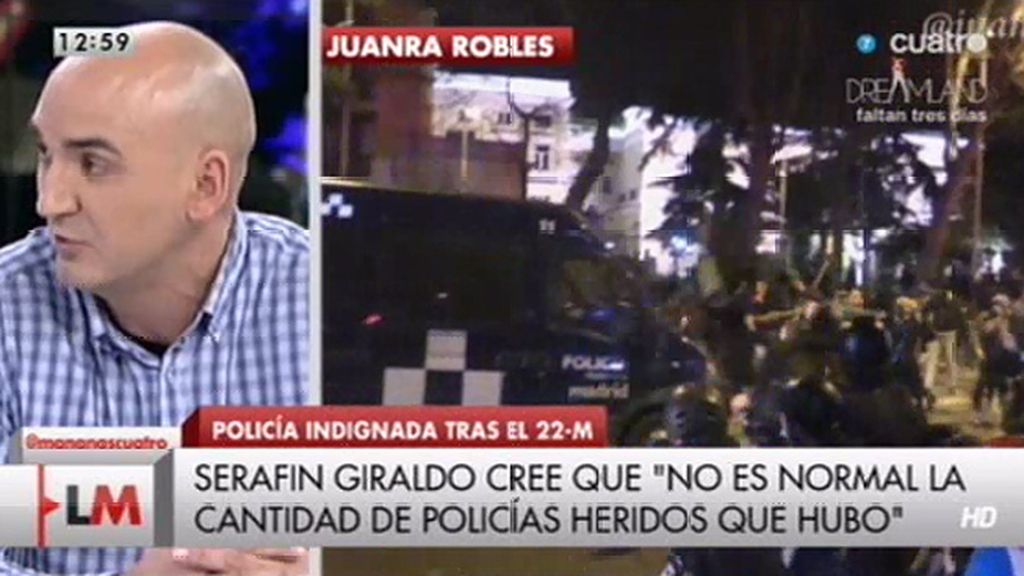 Serafín Giraldo: "Hay policías que temieron por su vida"