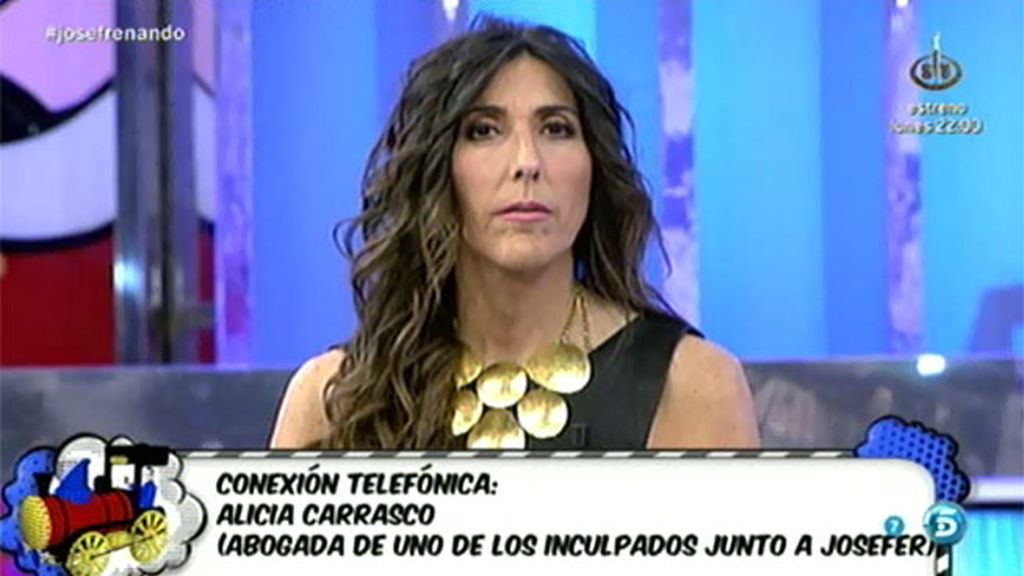 'Sálvame' habla con Alicia Carrasco, abogada de uno de los imputados junto a Josefer
