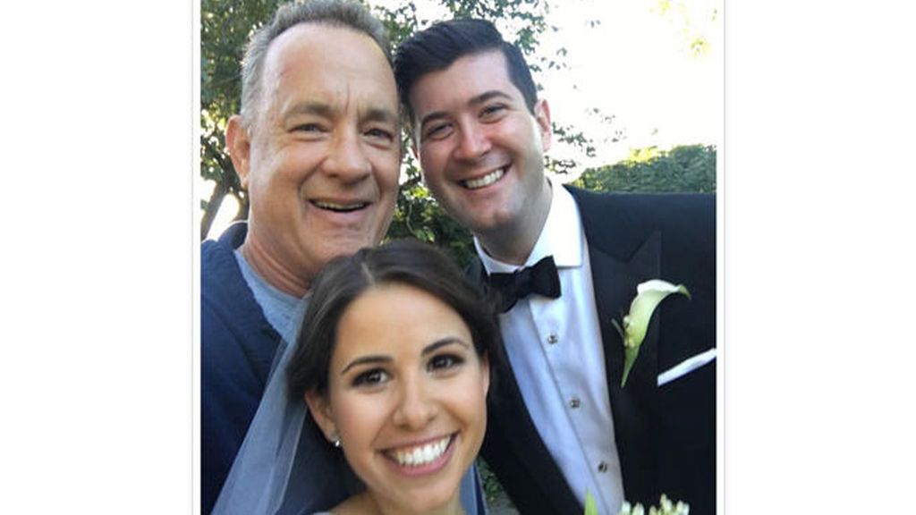 El 'photobomb' de Tom Hanks en una boda en Nueva York