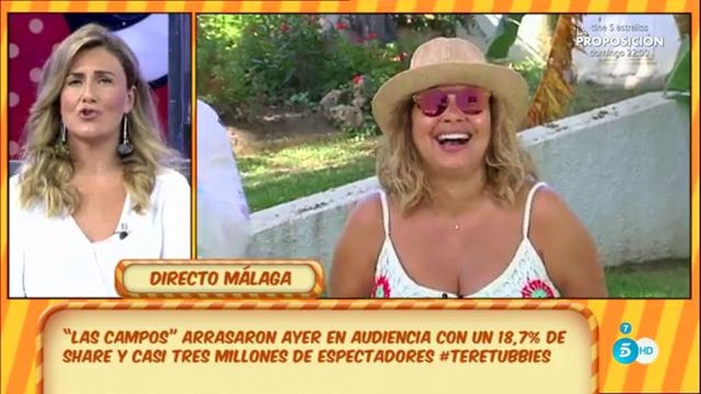 Terelu Campos, sobre la audiencia de 'Las Campos': "Me siento muy agradecida"