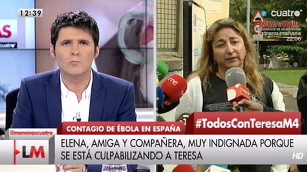 Elena, auxiliar y amiga de Teresa: “Están criminalizando a Teresa y es la única víctima”