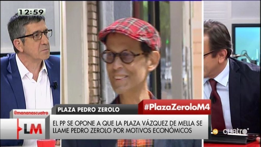 Patxi López, sobre la negativa del PP a la Plaza Pedro Zerolo: “Es una mezquindad”