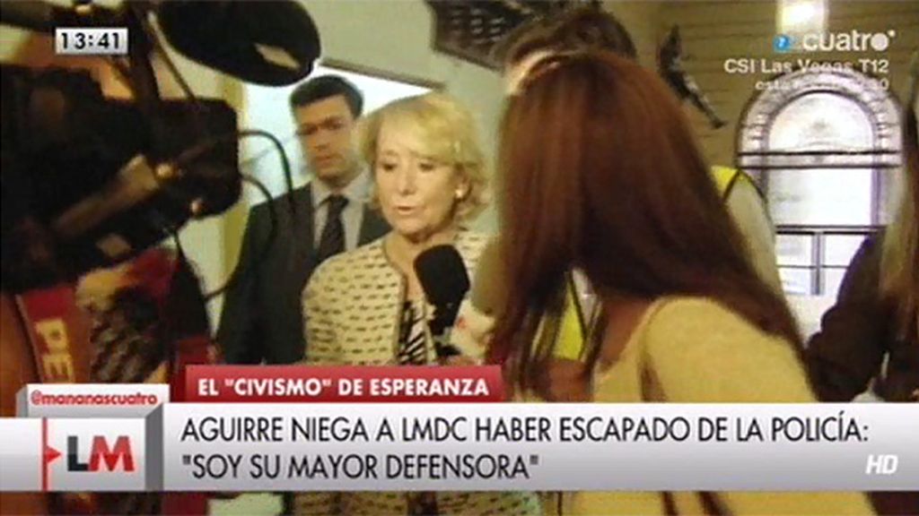 Aguirre: "No he escapado jamás de la policía"