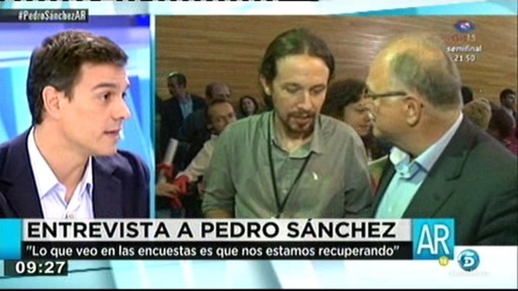 Pedro Sánchez: “Las encuestas indican que el PSOE está recuperando la confianza de los ciudadanos”
