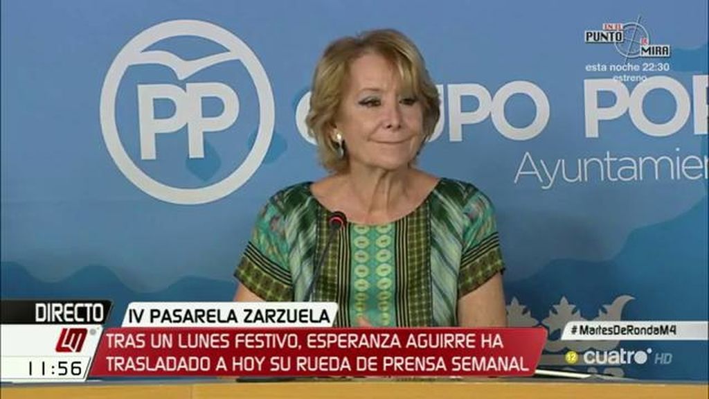 Esperanza Aguirre: "Ciudadanos tiene que entrar en el Gobierno"