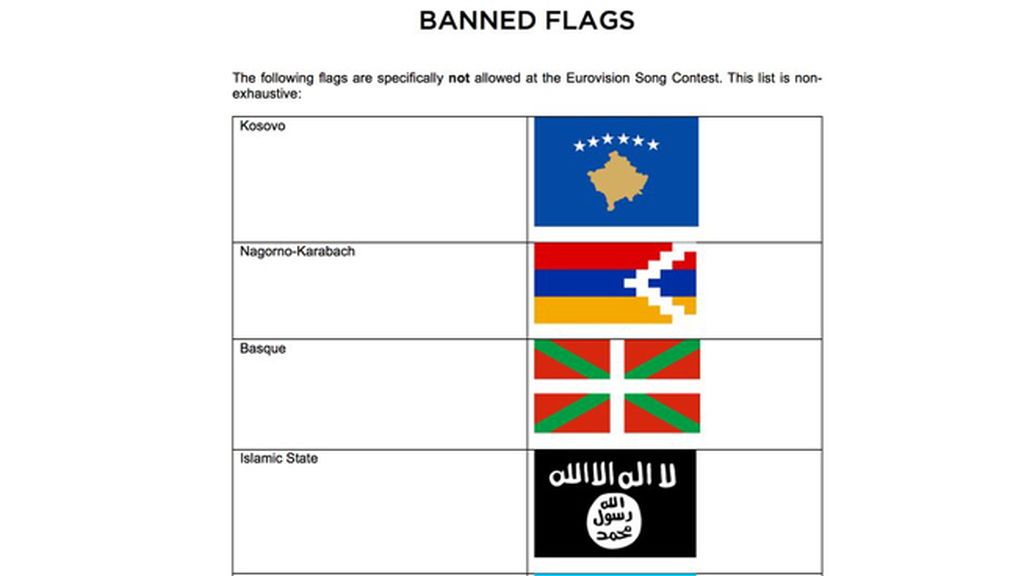 La organización de Eurovisión rectifica tras la polémica por las banderas