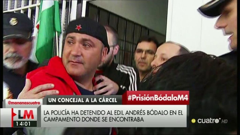 La policía detiene a Andrés Bódalo en el campamento donde se encontraba