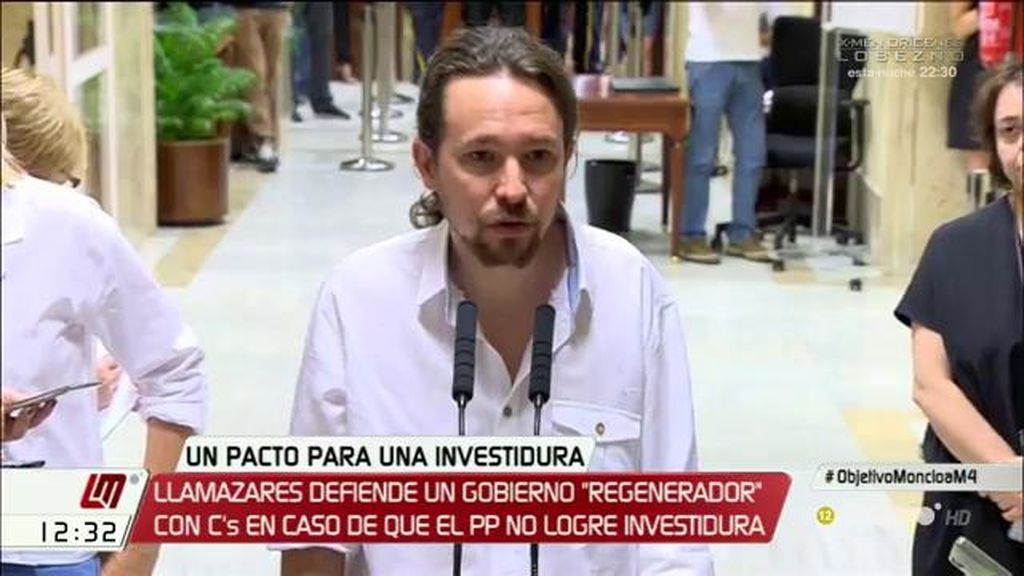 Iglesias cree que los objetivos de C’s son que Podemos “no pinte nada” y lograr “una especie de alcahueta política” de PP y PSOE