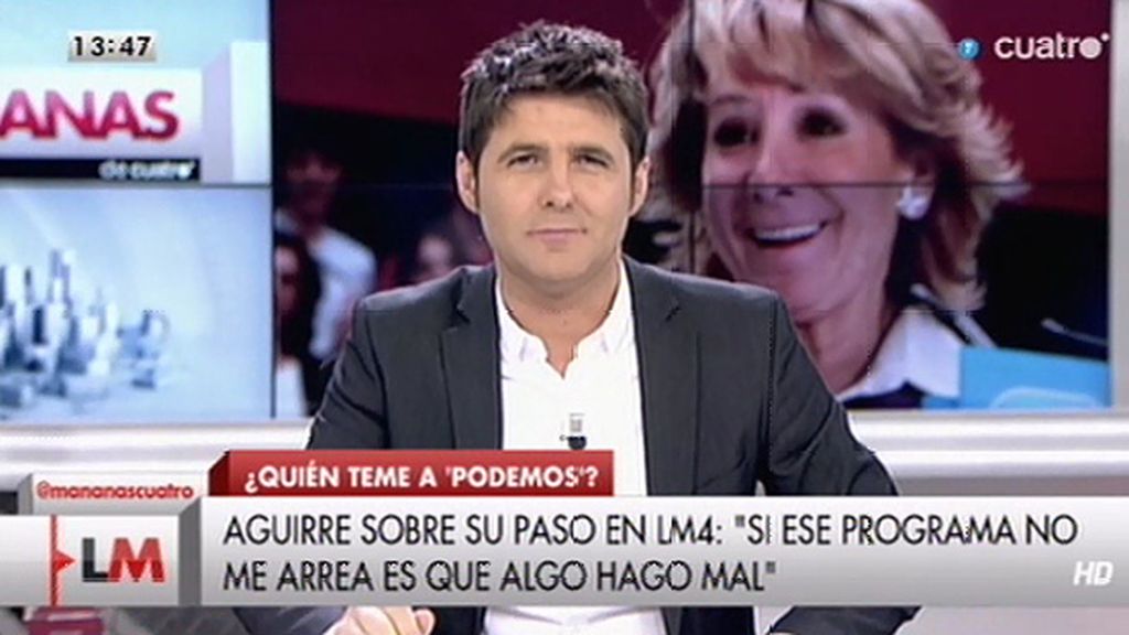 Cintora, a Aguirre: "Aquí no se arrea a nadie, aquí se hacen preguntas"