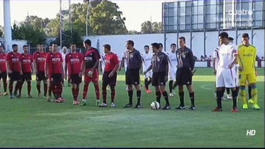 El Sevilla se estrena en pretemporada con 'una manita' a la Roteña