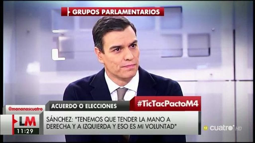 Pedro Sánchez: “He visto mucha disposición a evitar unas elecciones”