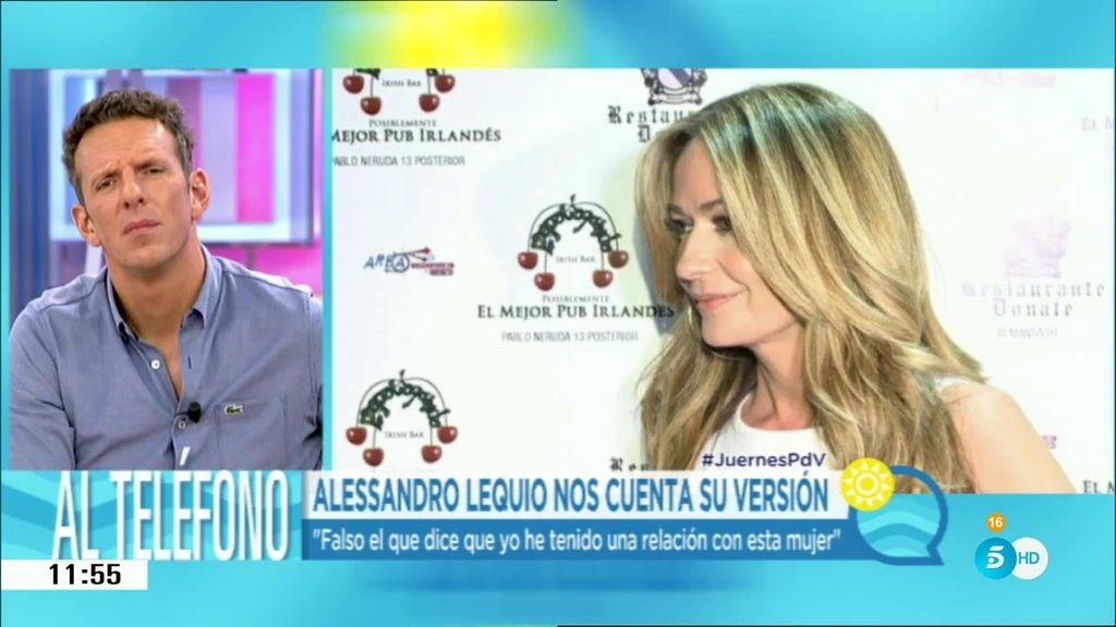 Alessandro Lequio, sobre Olvido Hormigos: "La historia que cuenta esta señora es falsa"