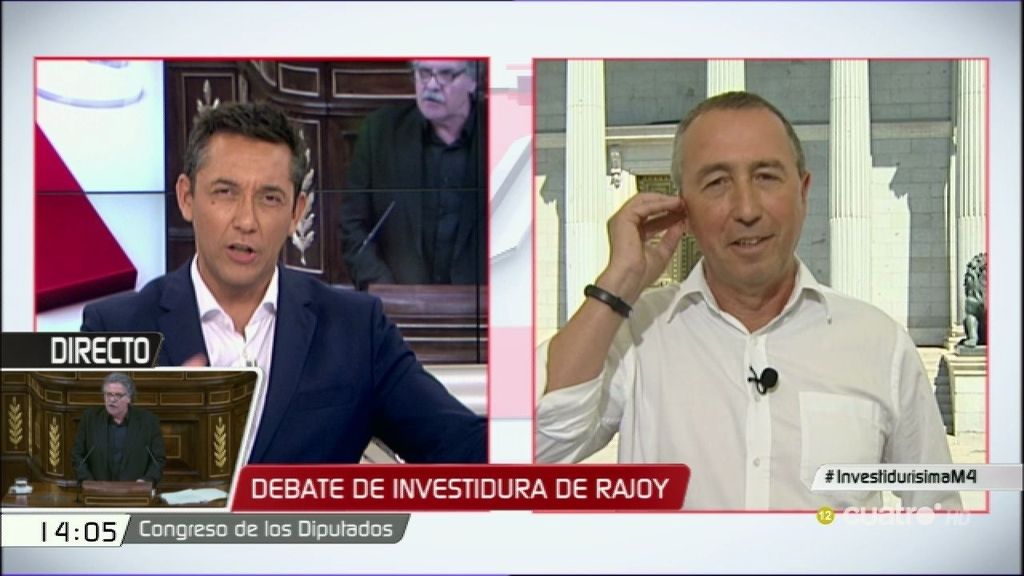 Baldoví: "Si Rajoy fracasa, los que hemos votado que no tendremos que hacer algo"