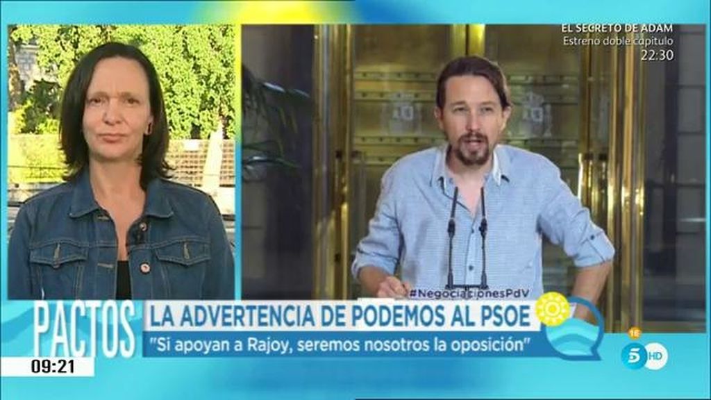 Carolina Bescansa: "El país está estancado porque el PSOE no es capaz de decidir"