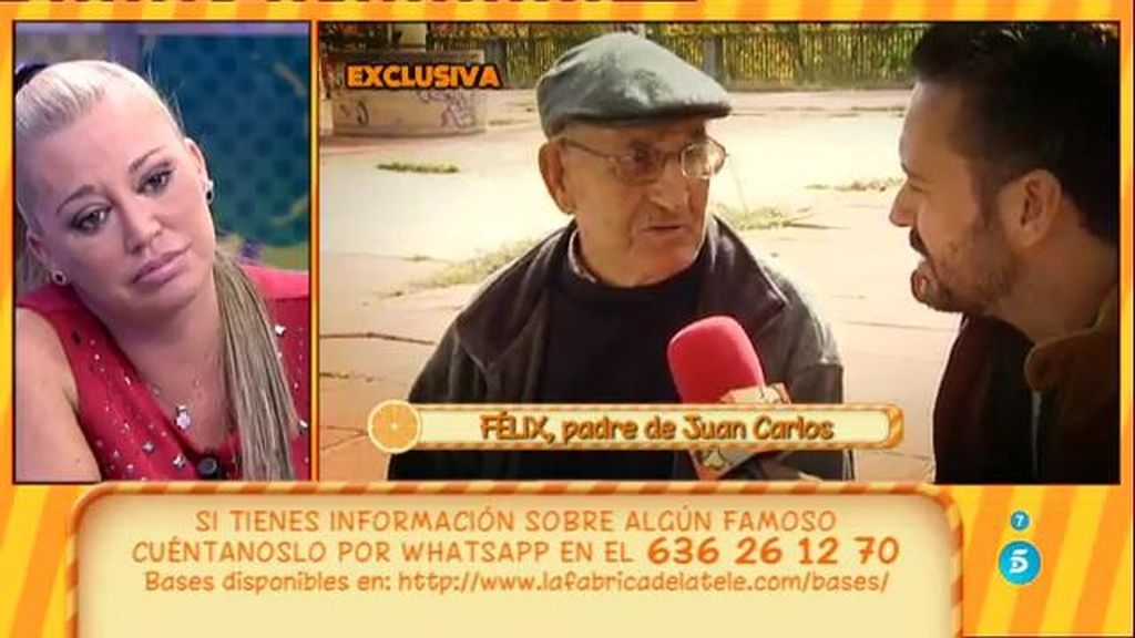 El padre de Juan Carlos, exnovio de Belén Esteban, confirma la relación entre ellos