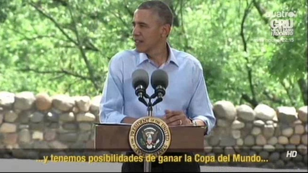 Obama confía en EEUU para ganar la Copa del Mundo