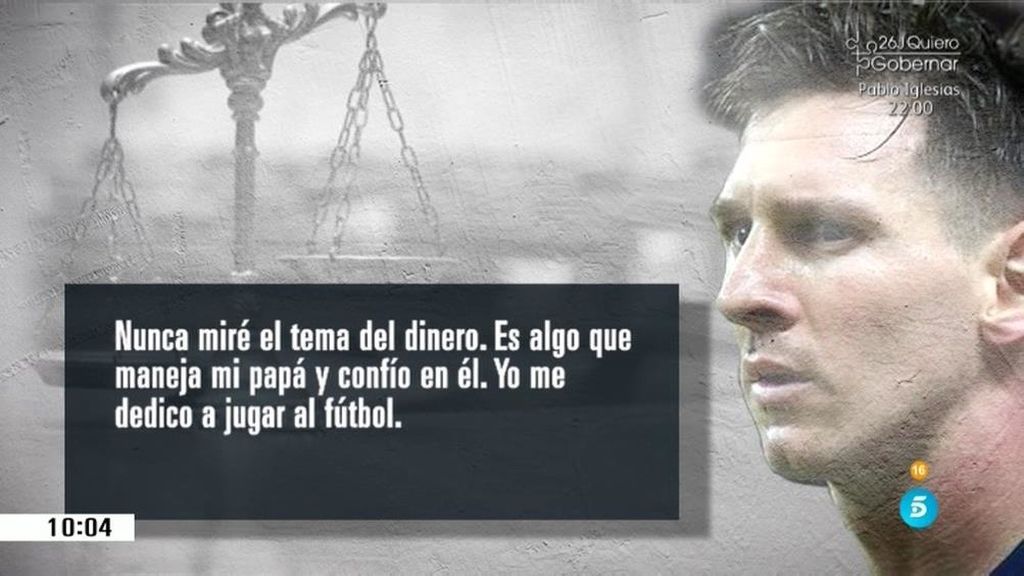 Leo Messi: "Firmo las cosas, pero nunca miro los contratos, no sé lo que firmo"
