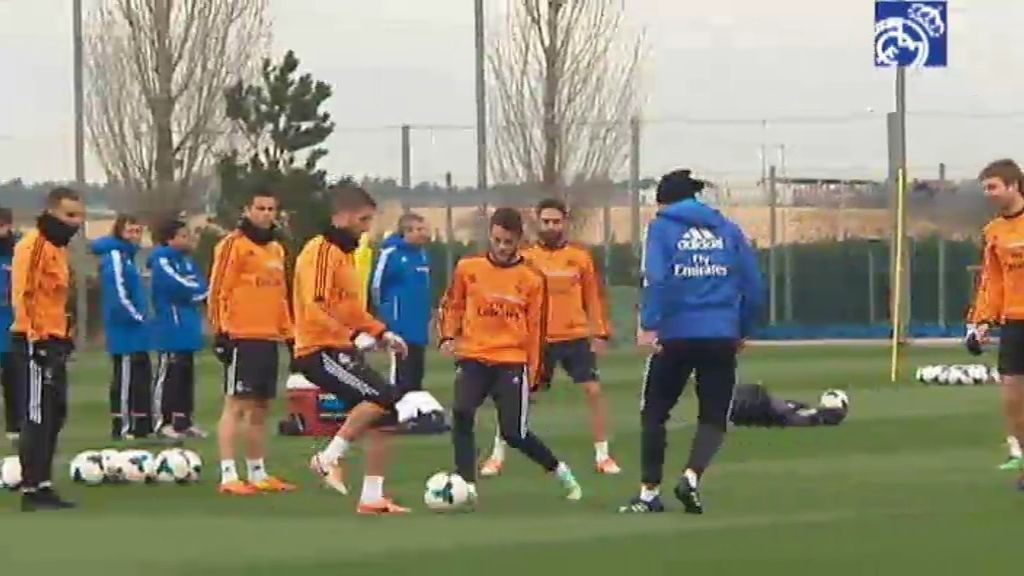 El Real Madrid prepara el derbi del domingo