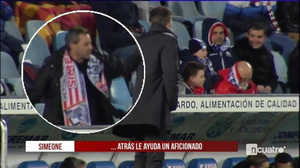 El aficionado que 'sustituyó' a Simeone como entrenador del Atlético en Getafe