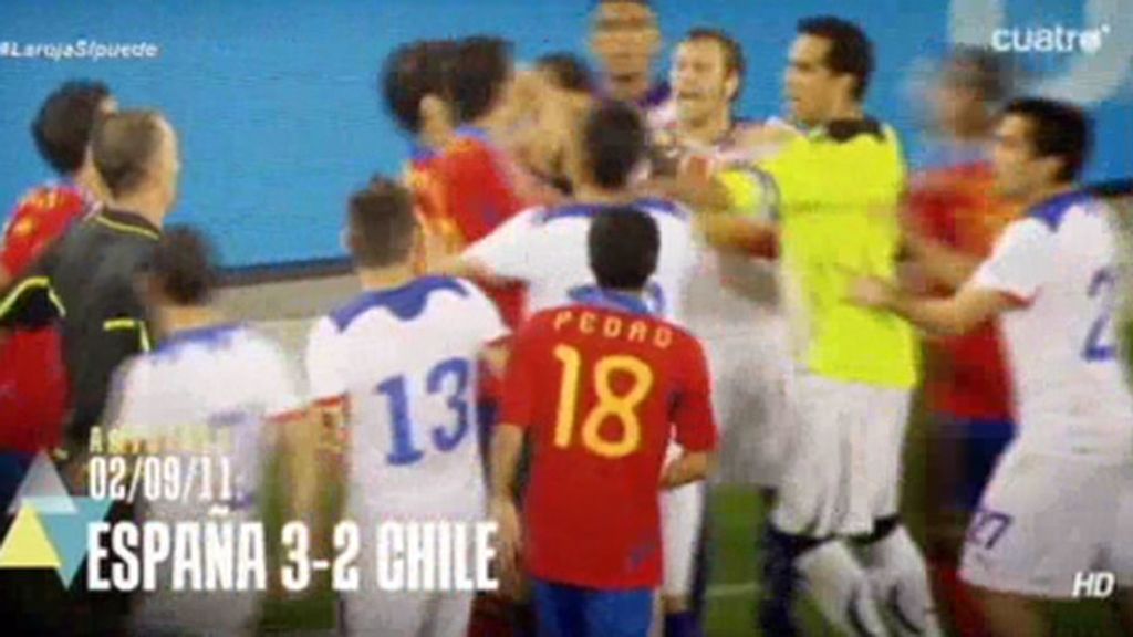 España nunca ha perdido con Chile en sus diez últimos enfrentamientos