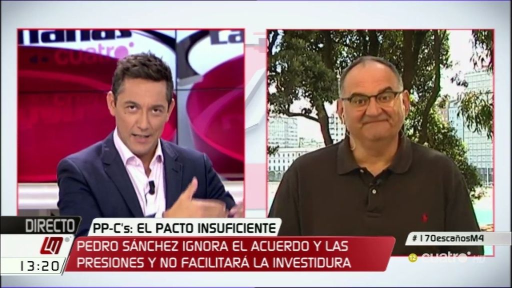 Antón Losada: "Rajoy y Rivera quieren que Sánchez sea el pagafantas"