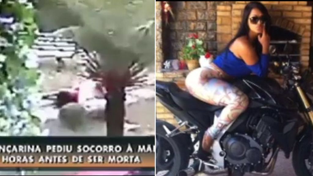 Duras imágenes en las que la novia brasileña del mundial es asesinada por su prometido
