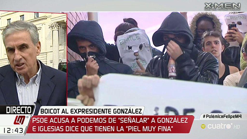 Ramón Jáuregui: "Las protestas contra Felipe González son puro fascismo rojo"