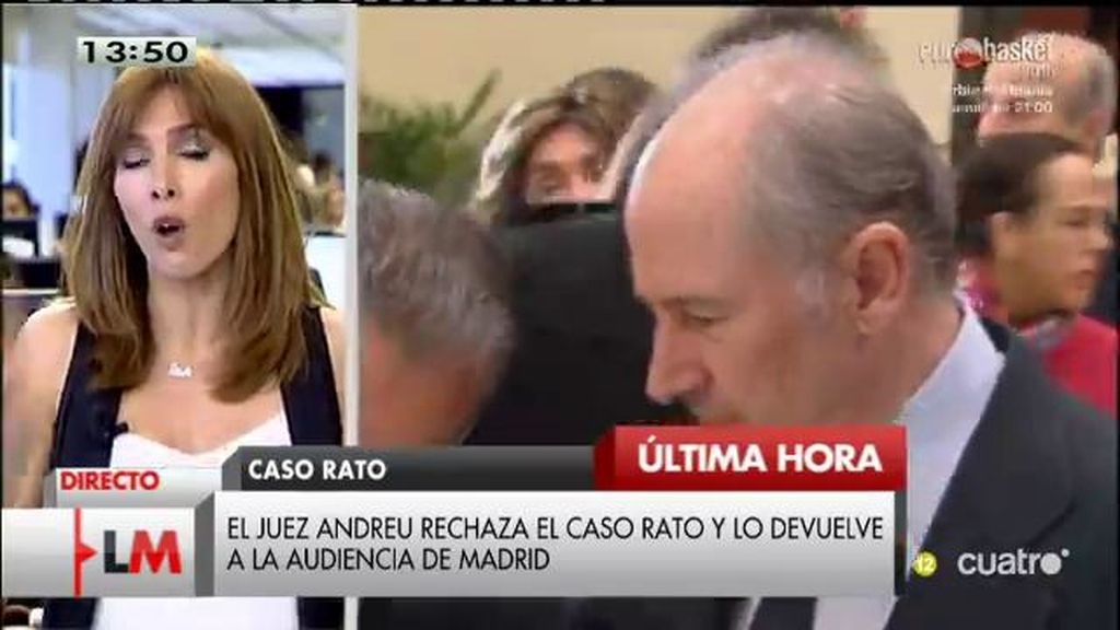 El juez Andreu rechaza el caso Rato y lo devuelve a la Audiencia de Madrid