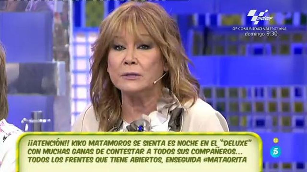 Mila Ximénez, sobre Diego Matamoros: "No he visto a nadie más triste, mucha pena"