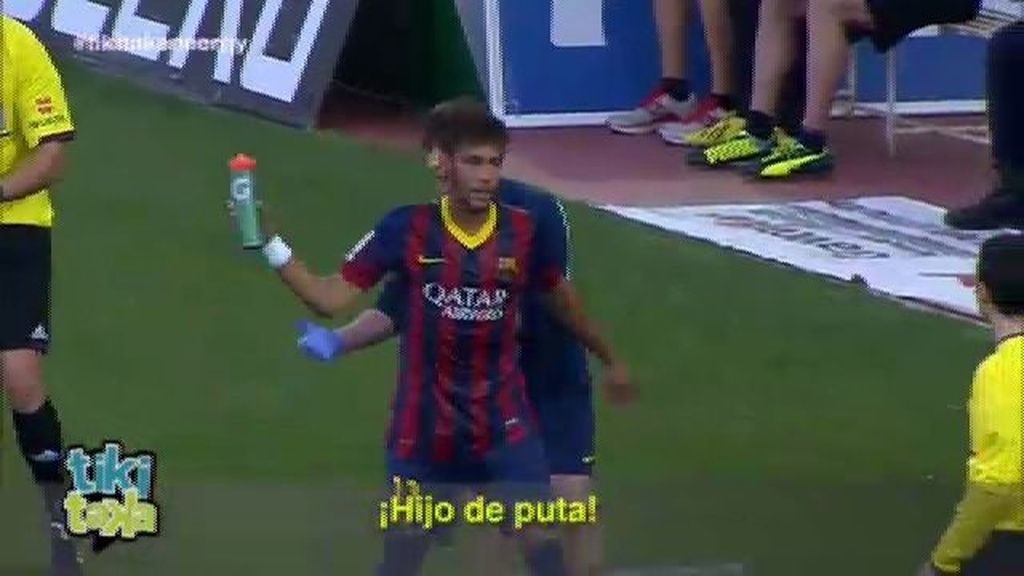 Neymar se desquicia en Granada gritando "Hijo de p***" delante del árbitro